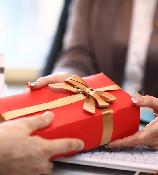 Giving someone a gift
