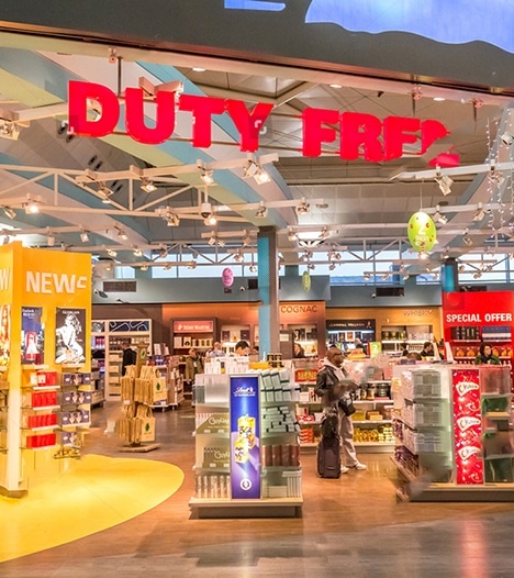 Duty free store