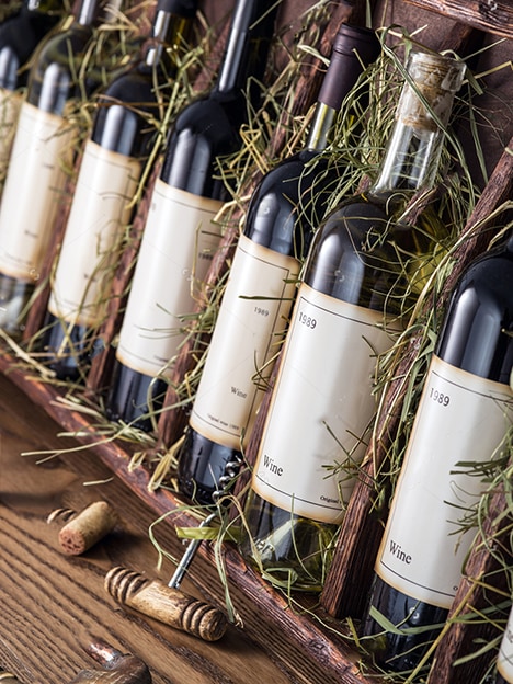 Wine bottles